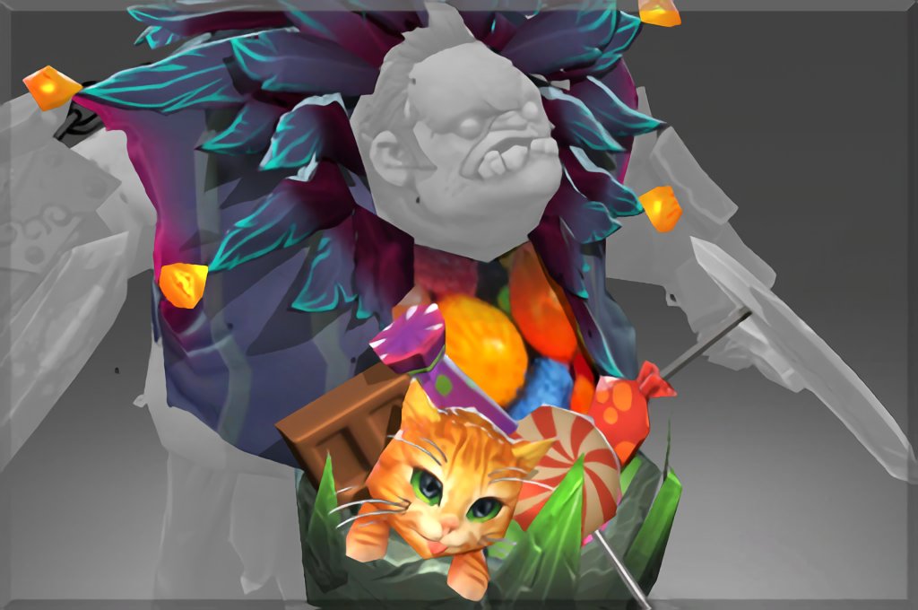 Pudge - Candy Cat Back