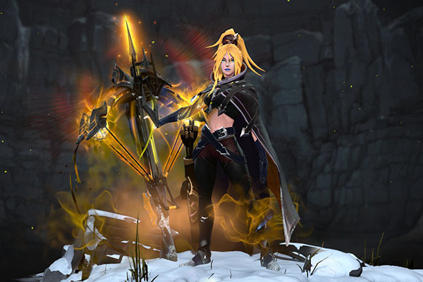 Drow ranger - Drow Ranger Custom Arcana Gold Style